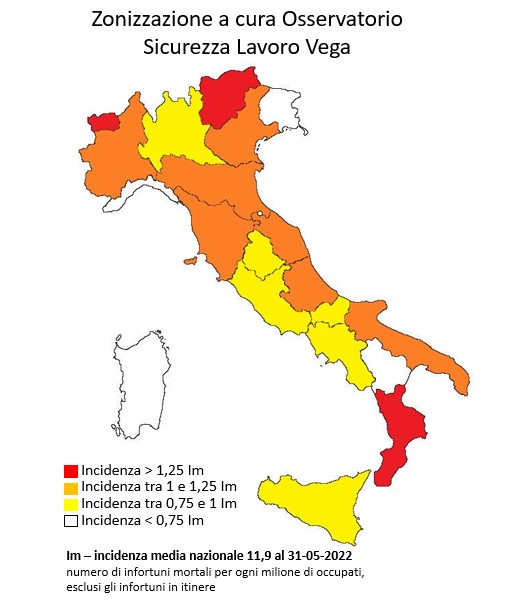 Vittime sul lavoro, Verona ha il maggior numero di decessi in Veneto
