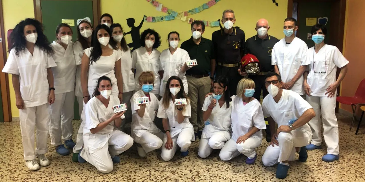 Ospedale di Marzana: donazione dei Vigili del Fuoco di Caldiero a favore del progetto “odontoiatria e autismo”