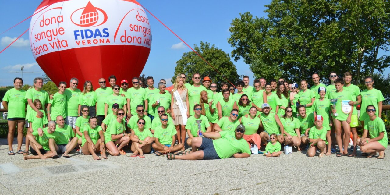 Fidas, a nuoto per oltre 148 km: la promozione del dono a Verona non conosce sosta 