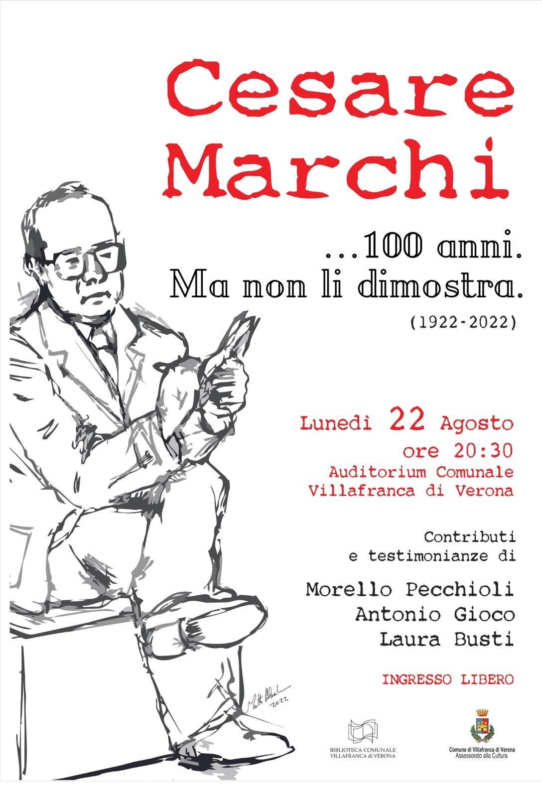 Cesare Marchi, da questa sera un fitto programma di celebrazioni per il centenario dalla nascita