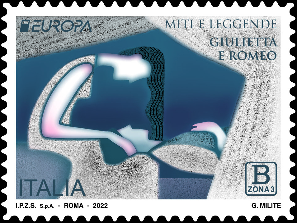 Giulietta e Romeo, da oggi è in distribuzione il francobollo di Poste Italiane
