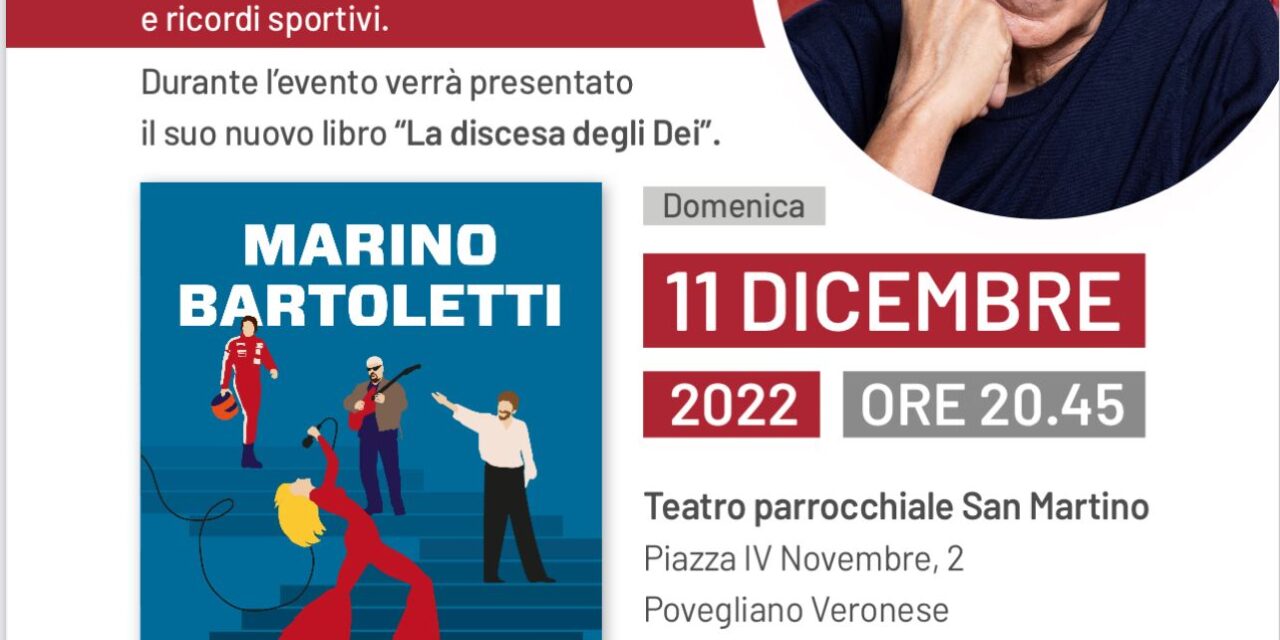 Povegliano: l’11 dicembre ospite Marino Bartoletti