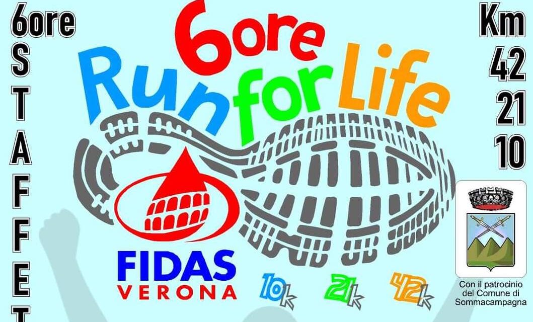 Domenica 28 maggio a Custoza Asd Bike Team Caselle con Fidas Verona organizza “6 ore Run For Life”, la corsa podistica che lega sport, salute e dono.