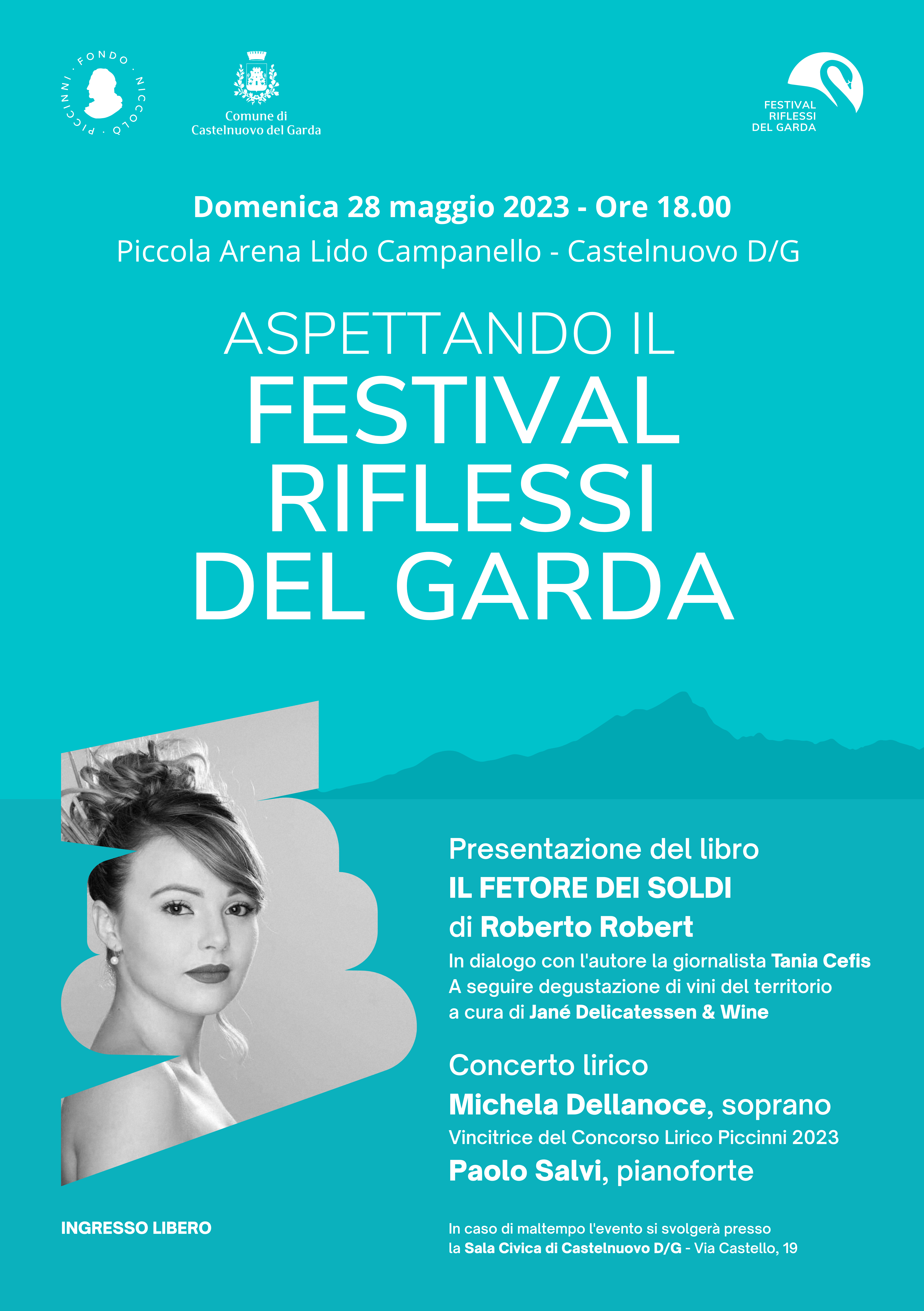 Castelnuovo, domenica al lido Campanello “Aspettando il Festival Riflessi sul Garda” con Michela Dellanoce