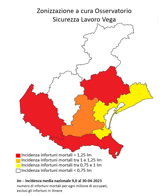 Morti sul lavoro, Verona si conferma la città più pericolosa del Veneto