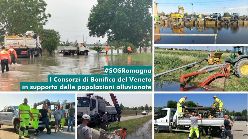 Alluvione in Romagna, il tour de force dei Consorzi veneti
