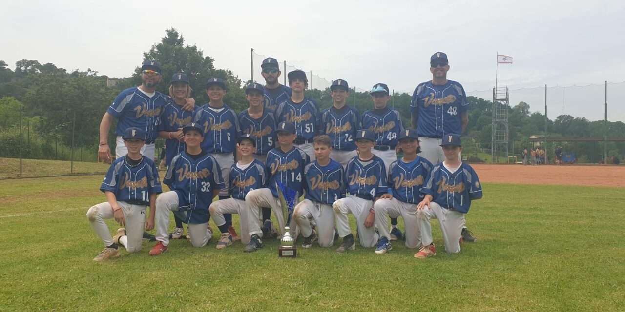 La squadra del Veneto della Little League di Baseball dopo la vittoria al torneo delle regioni è pronta per gli Emea di fine luglio in Polonia