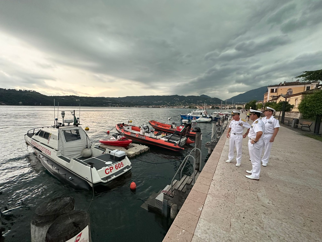 Guardia Costiera, il Garda sempre più strategico nel 2023. Visita del contrammiraglio Marini