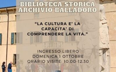 Povegliano: domenica 1 ottobre porte aperte della biblioteca storica e dell’archivio Balladoro