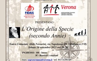 “L’origine della specie (secondo Annie)”: spettacolo musicale di beneficenza sabato 16 settembre al Ferrarini di Villafranca