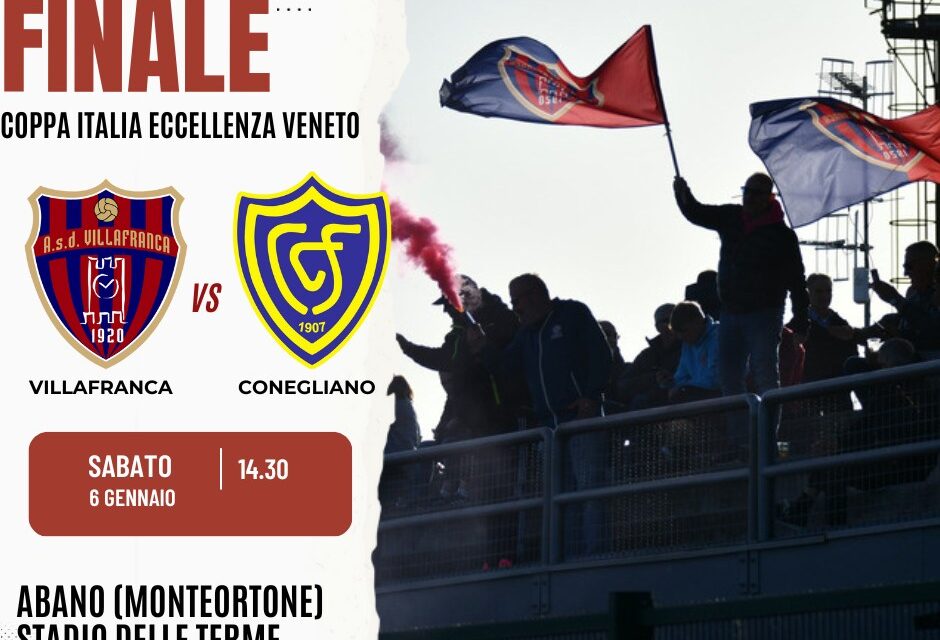 Villafranca Calcio: alle 14.30 in campo per la finale di Coppa Italia regionale di Eccellenza