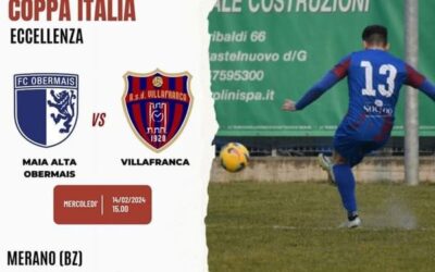 Villafranca Calcio, oggi alle 15 esordio nella fase nazionale della Coppa Italia di Eccellenza