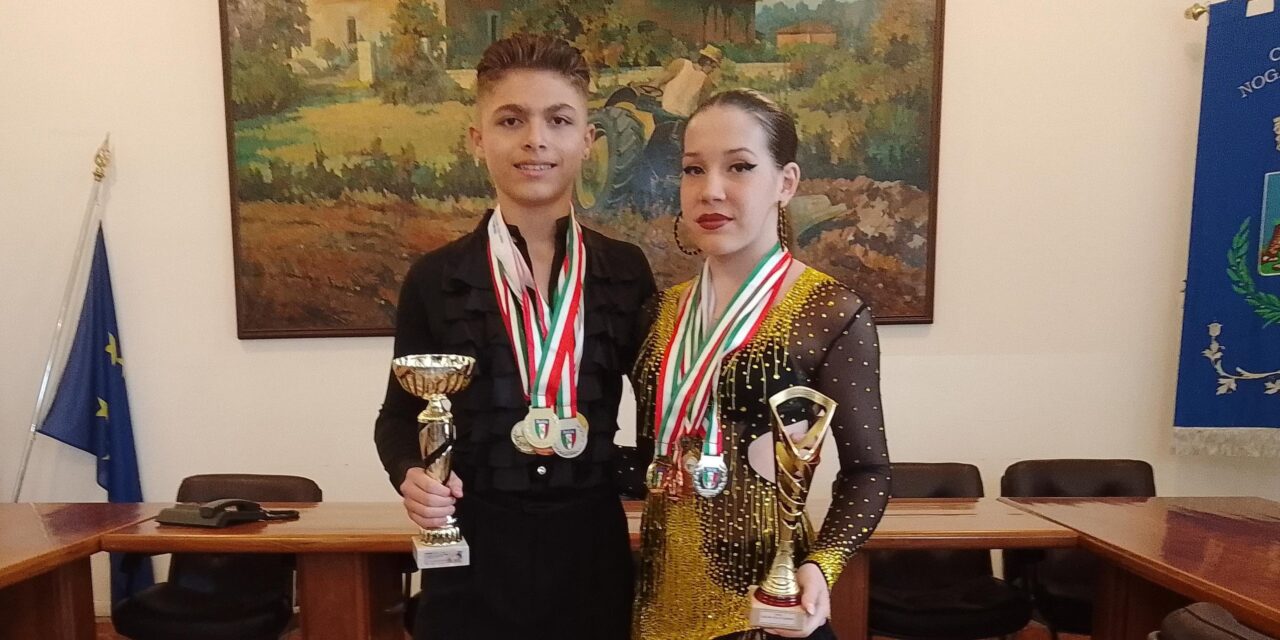 Sonya ed Ettore premiati in municipio. Il Comune di Nogarole Rocca premia una coppia di ballerini