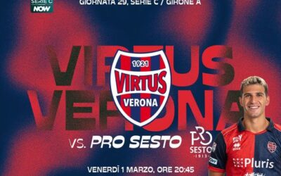 Serie C: questa sera la Virtus ospita la Pro Sesto. Domani il Legnago sul campo della Triestina
