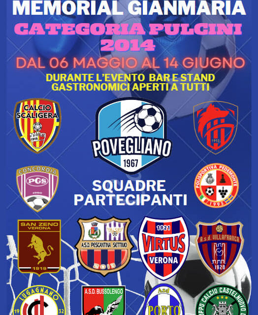 Parte oggi la 22^ edizione del torneo di calcio giovanile di Povegliano – Memorial Gianmaria Tinazzi